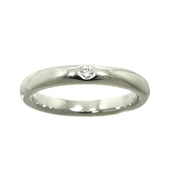 TIFFANY Silver Diamond Ring - Picture 2 of 8